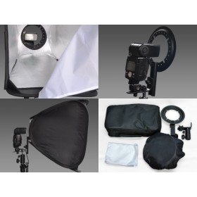 Easy-Folder Softbox Kit 40x40cm For Camera Flash